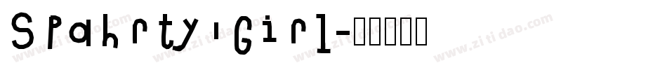 Spahrty Girl字体转换